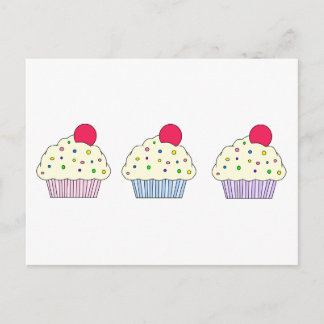 Vanilla Cupcakes Postkarte