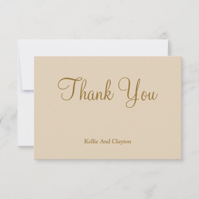 Vanilla danke Ihnen Karten (Vorderseite)