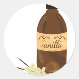 Vanilla Extract Runder Aufkleber