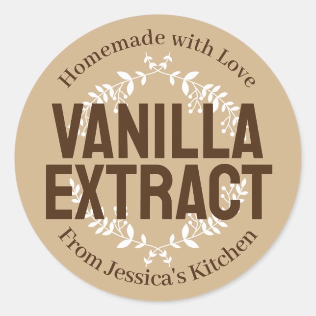 Vanilla Extract Sticker VE035_01rdv1 (Vorderseite)