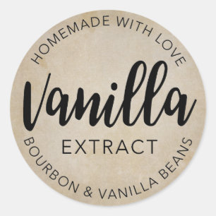 Vanilla Extract VE001_04rd Classic Round Sticker