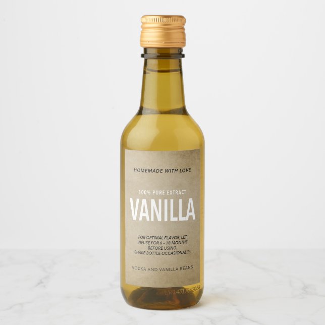 Vanilla Extract VE006_04wn Weinetikett (Vorderseite)
