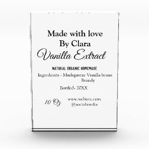 Vanilla Extrakt hausgemacht Zutaten Gewicht de Fotoblock