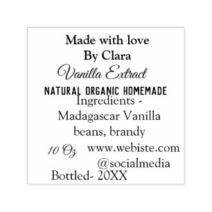 Vanilla Extrakt hausgemacht Zutaten Gewicht de Permastempel