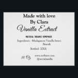 Vanilla Extrakt hausgemacht Zutaten Gewicht de Poster<br><div class="desc">Entwurf</div>