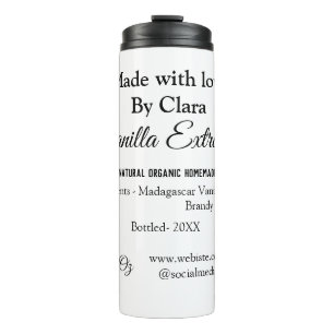 Vanilla Extrakt hausgemacht Zutaten Gewicht de Thermosbecher