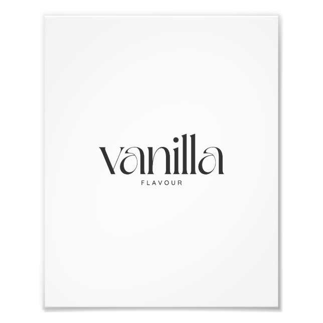 Vanilla Flavor Fotodruck (Vorne)