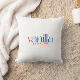 Vanilla Flavor Typografie Kissen