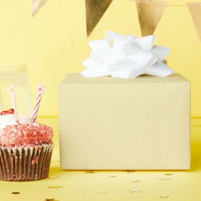 Vanilla Glossy Wrapping Paper Geschenkpapier (Geburtstagsparty)