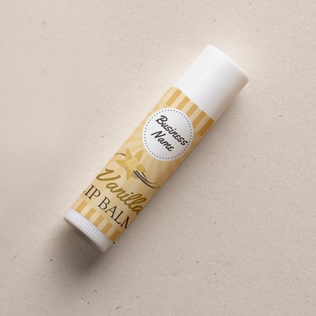 Vanilla Gold - Lip Balm Label - 1,25" Square Quadratischer Aufkleber (Von Creator hochgeladen)