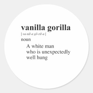 VANILLA GORILLA RUNDER AUFKLEBER