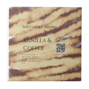 Vanilla Kaffee Soja Kerze hinzufügen QR BusinessEi Fliese