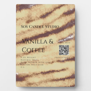 Vanilla Kaffee Soja Kerze hinzufügen QR BusinessEi Fotoplatte