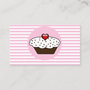 Vanilla Liebe cupcake Business Cards Visitenkarte