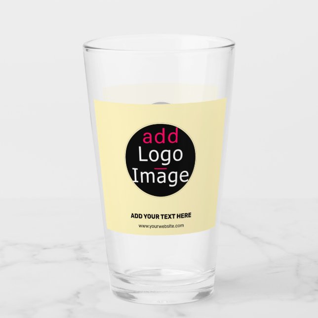 Vanilla moderner, benutzerdefinierbarer Add-Logos  Glas (Vorderseite)