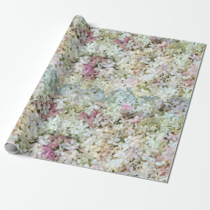 Vanilla Strawberry Hydrangea's Wrapping Paper Geschenkpapier