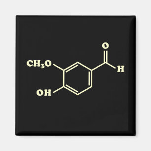 Vanilla Vanillin Molekulare Chemische Formel Magnet