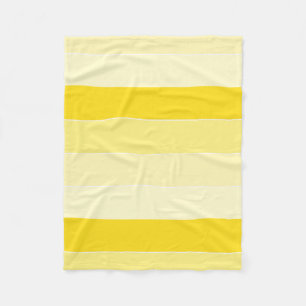 Vanilla Yellow White Stripes Stilvolle Vorlage Fleecedecke