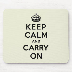 Vanille behält Ruhe und macht weiter Mousepad