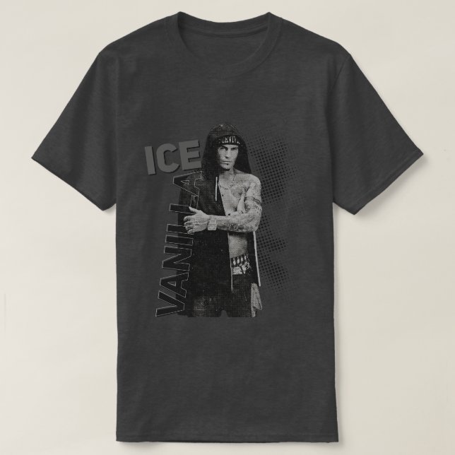 Vanille-Eis-Illustrationen T-Shirt (Design vorne)