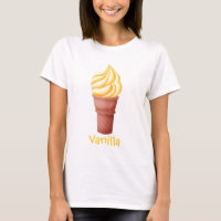 Vanille-Eiscreme - T - Shirt