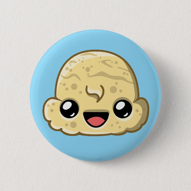 Vanille-Eisportion - Ice Cream Jump Button (Vorderseite)