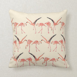 Vanille-Flamingos Kissen