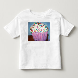 "Vanille-kleiner Kuchen mit besprüht Kleinkind T-shirt