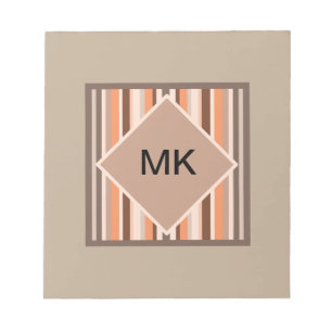 Vanille-Melone-Streifen Notizblock