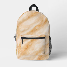 Vanille-Milchshake-Marmor-Textur Bedruckter Rucksack