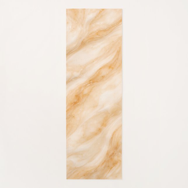 Vanille-Milchshake-Marmor-Textur Yogamatte (Vorderseite)