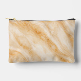 Vanille-Milchshake-Marmor-Textur Zubehörtasche