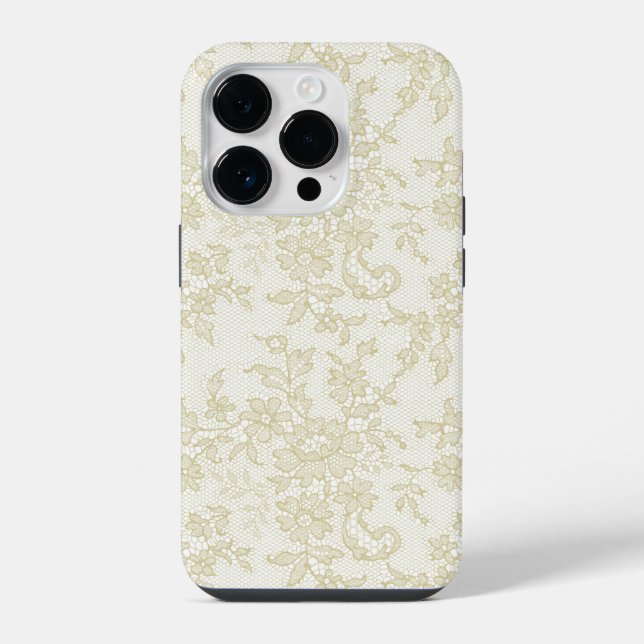 Vanille-Spitze iPhone Hülle (Rückseite)