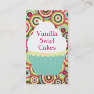 Vanille-Strudel-Vertikale Bizcard Visitenkarte