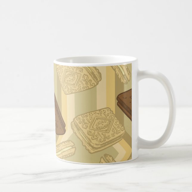 Vanillepudding-Creme - Tee-Tasse Kaffeetasse (Rechts)
