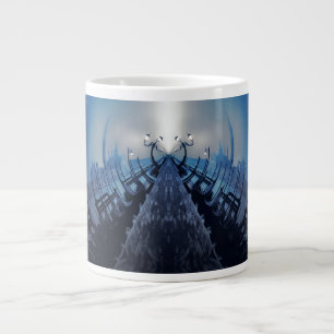 VANISHING VENICE Blue Gothic Gondolas Jumbo-Tasse