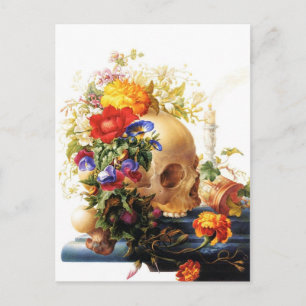 Vanitas-Bouquet-Postkarte Postkarte
