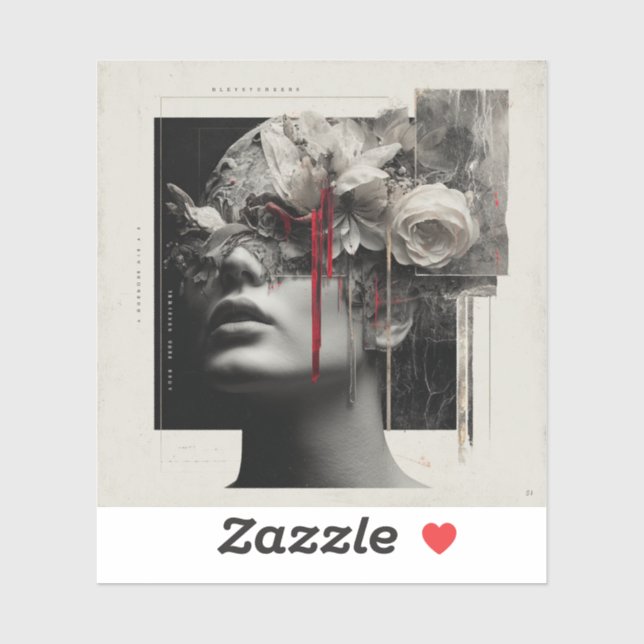 Vanitas Fair — Gothic Fine Art  Aufkleber (Blatt)