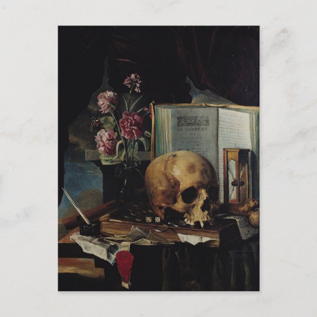 Vanitas Postkarte (Vorderseite)