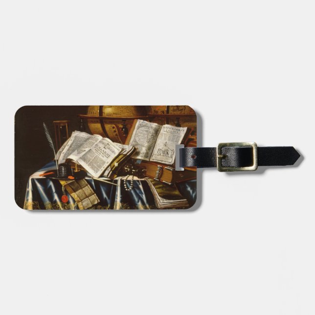 "Vanitas" Stillleben - Adam Bernaert (1665) Gepäckanhänger (Vorderseite horizontal)