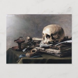 Vanitas von Pieter Claesz Postkarte