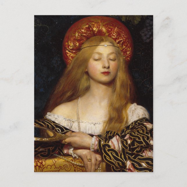 Vanity - Ein mittelalterlicher Mütter Postkarte (Vorderseite)