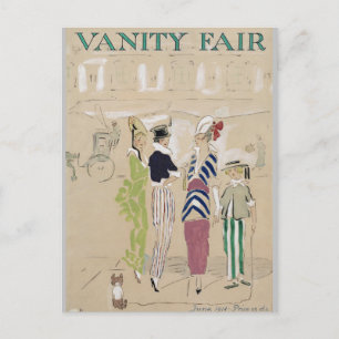 Vanity Fair Vintage-Magazincover Feiertagspostkarte