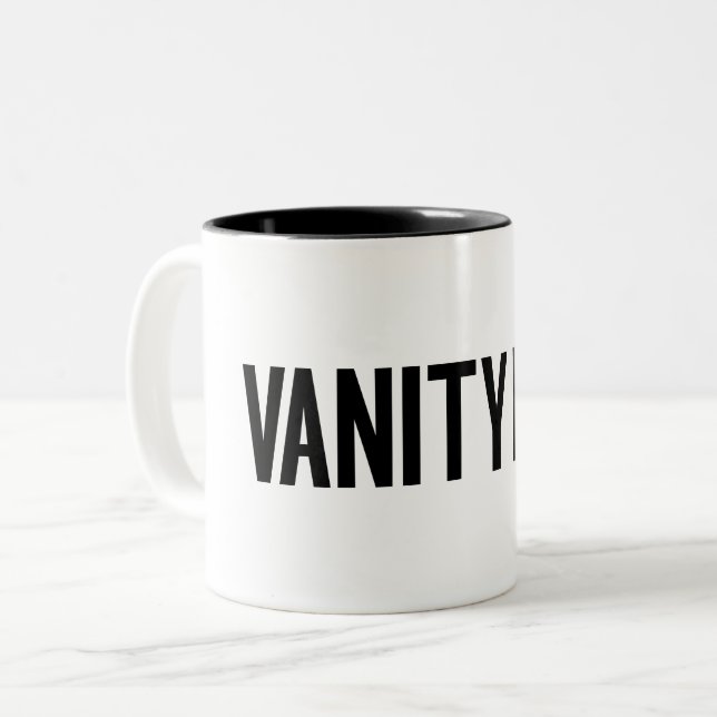 Vanity Fur Black Zweifarbige Tasse (Vorderseite Links)