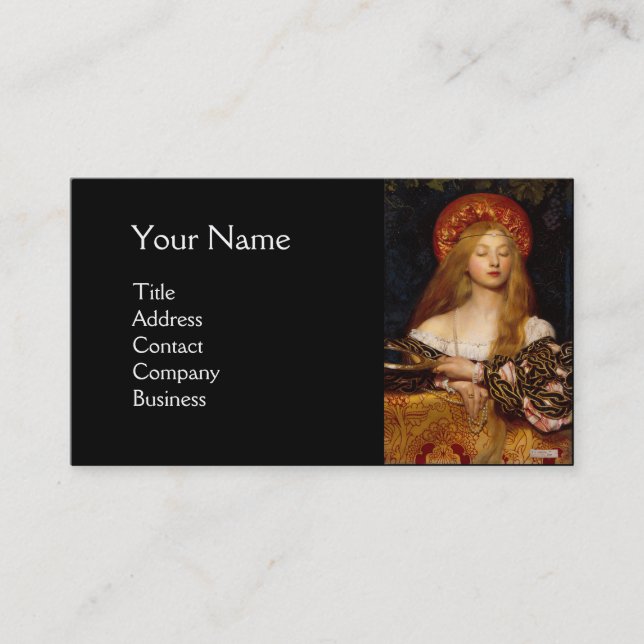 VANITY SCHAUTY-FASHION COSTUME DESIGNER ,Black Visitenkarte (Vorderseite)