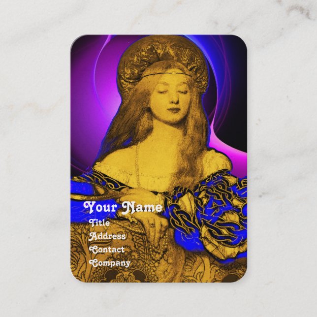 VANITY SCHAUTY-FASHION COSTUME DESIGNER Gold Metal Visitenkarte (Vorderseite)