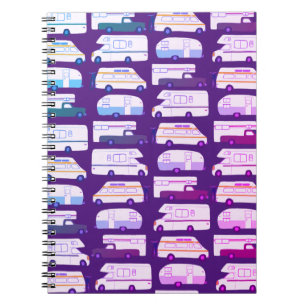 Vanlife Camping Camper RV Trailer Muster Notizblock