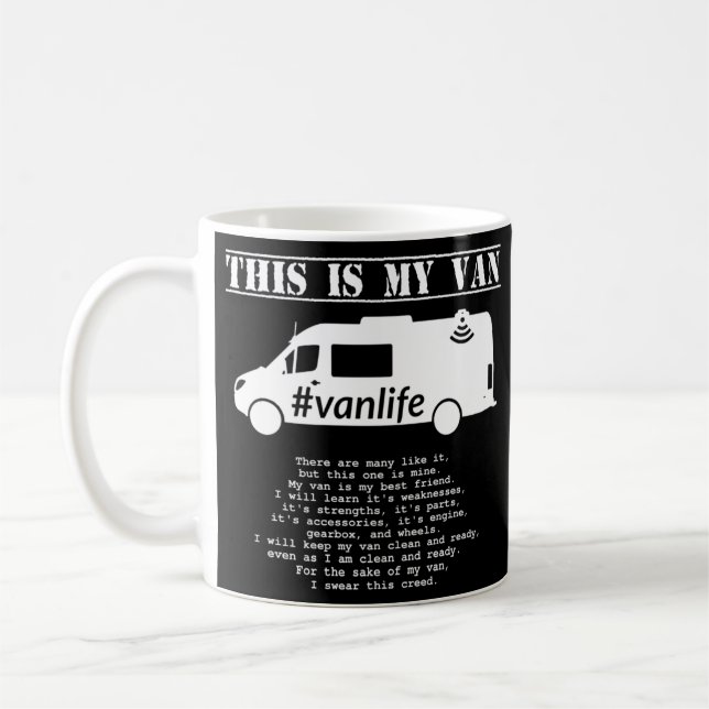 Vanlife Creed - Sprinter G2 Kaffeetasse (Links)