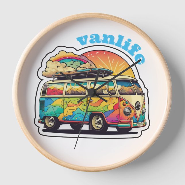 Vanlife Live Uhr (Vorderseite)