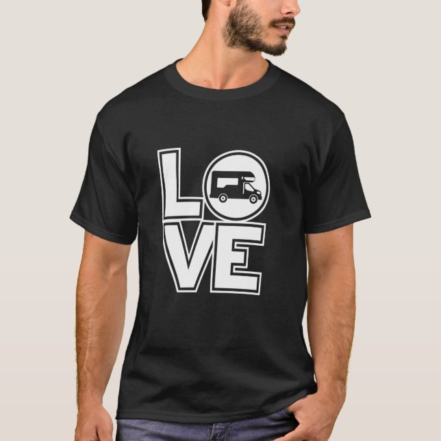 Vanlife Nomads LIEBE Funny Van Life T-Shirt (Vorderseite)